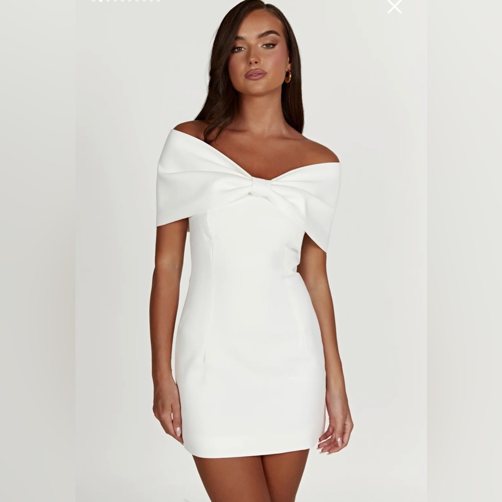 Meshki Gwyneth Off Shoulder Mini Dress